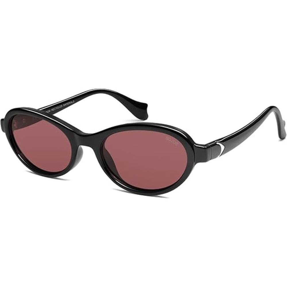 SOJOS Sunglasses Women Oval Polarized UV400 Echo Eco Friendly Recycled Frame